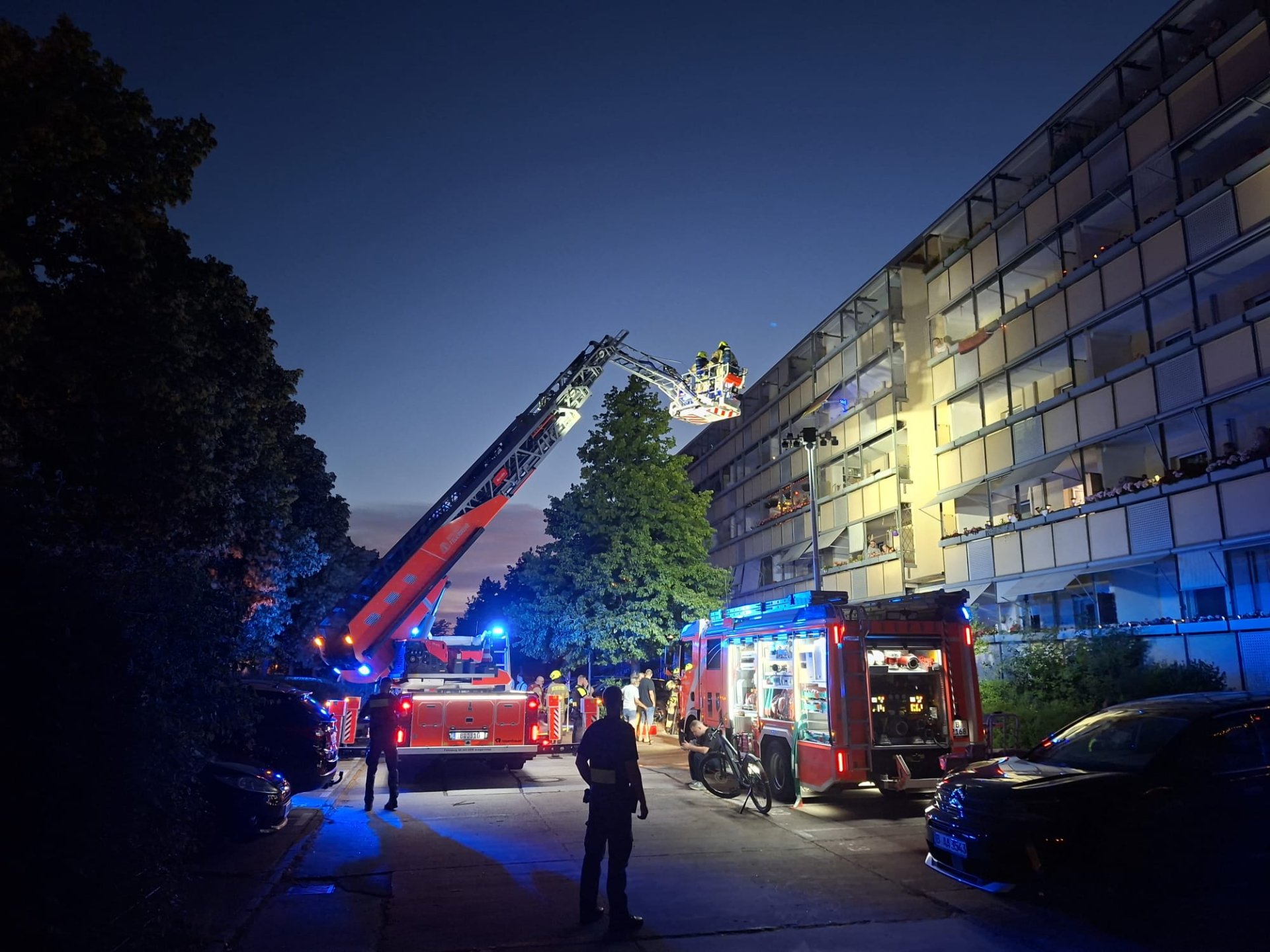 Feuer in Hellersdorf